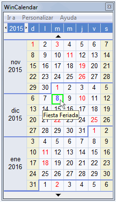 Calendario de Escritorio por Windows