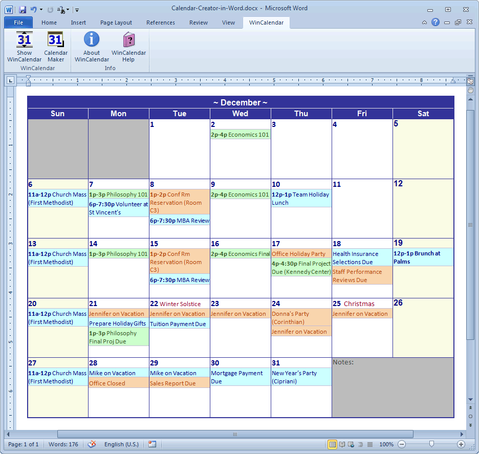 online calendar schedule maker