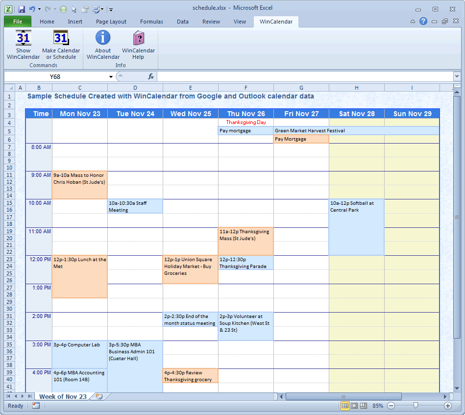WinCalendar: Excel Calendar Creator with Holidays