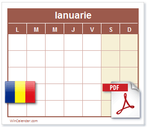 Calendar PDF România