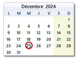 La date d'aujourd'hui