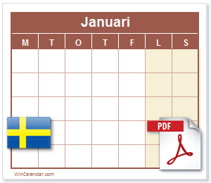 Kalender PDF Sverige