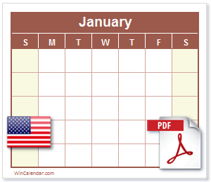 Calendar PDF United States