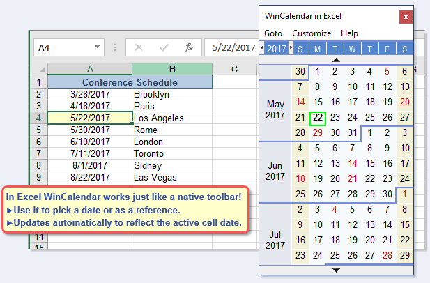 Free Excel Pop up Calendar Excel Date Picker