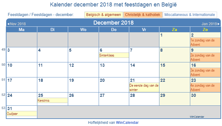 Kalender 77mz December 2020 Om Af Te Drukken Michel Zbinden Nl