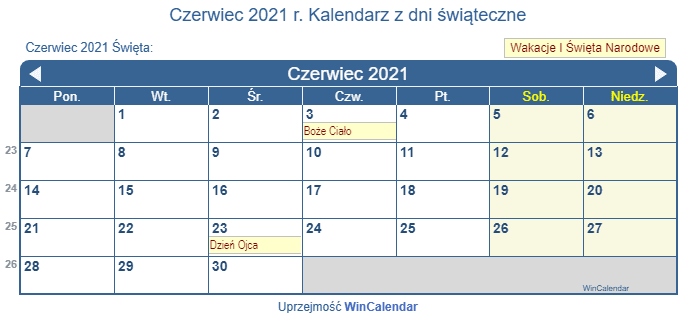 Kalendarz Z Dniami Swiatecznymi I Dzisiaj Polska