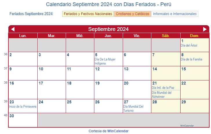 septiembre de 2024 calendario gratis