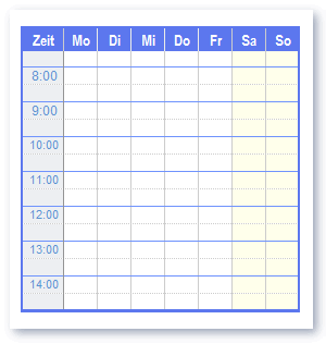 Word Schedule