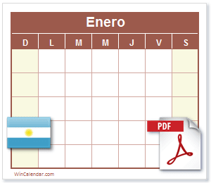 Calendario PDF Argentina