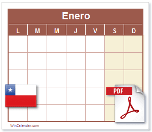 Calendario PDF Chile