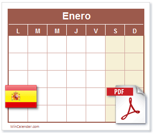 Calendario PDF España