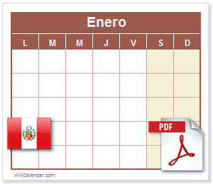 Calendario PDF Perú
