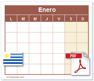Calendario PDF Uruguay