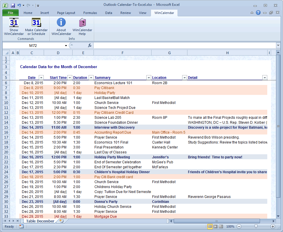 how to export a list of word files to excel