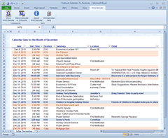 Outlook Calendar export to Excel