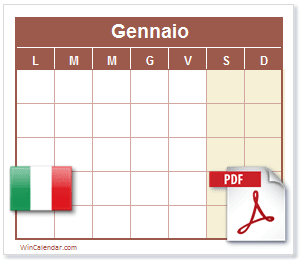 Calendario PDF Italia