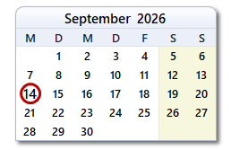 Heutiges Datum