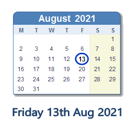 Le 13 août 2021 est-il une bonne journée?