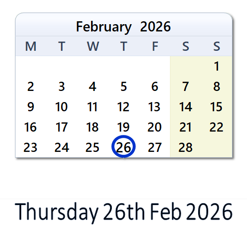 26 February 2026: History, News, Top X Posts & Day Info - EU