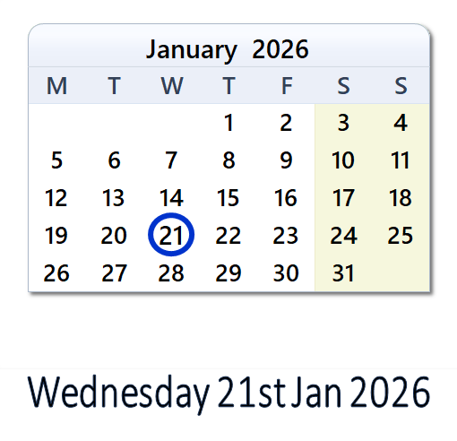 21 January 2026: History, News, Top X Posts & Day Info - UK