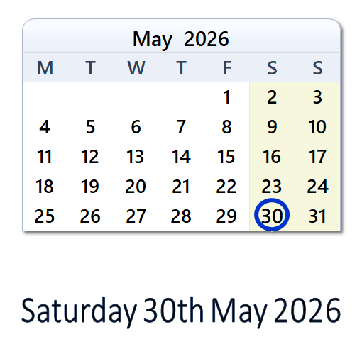 What Happened on 30 May 2026 in Europe? | WinCalendar