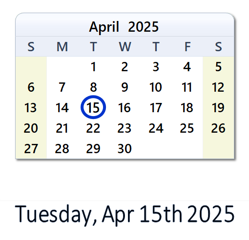 April 15, 2025: History, News, Top X Posts & Day Info