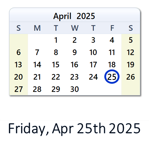 April 25, 2025: History, News, Top X Posts & Day Info