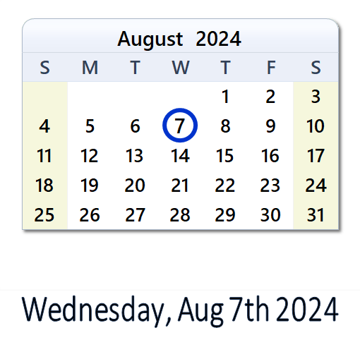 August 7, 2024: History, News, Top X Posts & Day Info - CA