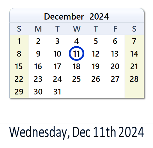 December 11, 2024: History, News, Top X Posts & Day Info - CA
