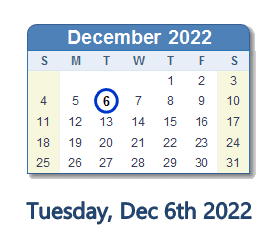 December 6, 2022: History, News, Top Tweets, Social Media & Day Info December 6, 2022: History, News, Top Tweets, Social Media & Day Info