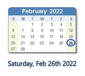 February 26, 2022: History, News, Top Tweets, Social Media & Day Info February 26, 2022: History, News, Top Tweets, Social Media & Day Info