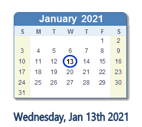 January 13, 2021: History, News, Top Tweets, Social Media & Day Info January 13, 2021: History, News, Top Tweets, Social Media & Day Info