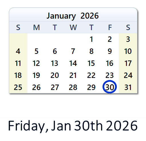 January 30, 2026: History, News, Top X Posts & Day Info