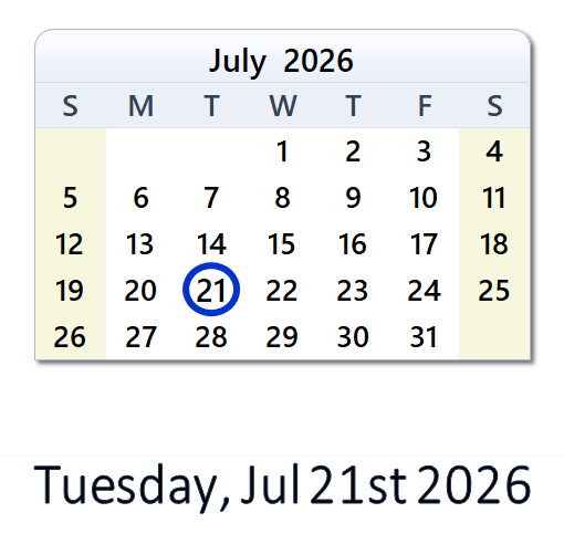 What Happened on Jul 21, 2026 in Canada? | WinCalendar