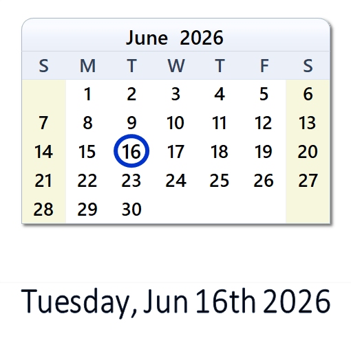 What Happened on Jun 16, 2026 in the USA? | WinCalendar