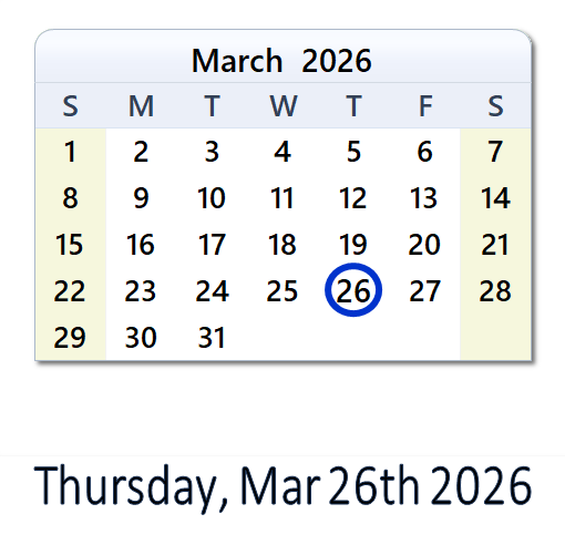 March 26, 2026: History, News, Top X Posts & Day Info