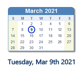 March 9, 2021: History, News, Top Tweets, Social Media & Day Info