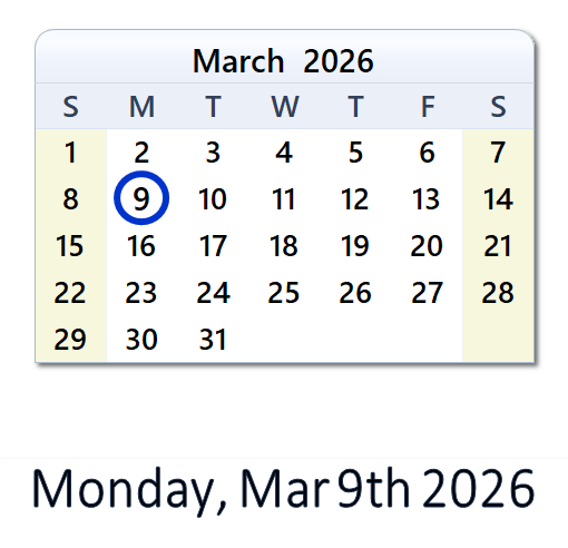 March 9, 2026: History, News, Top X Posts & Day Info