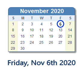 November 6, 2020: History, News, Top Tweets, Social Media & Day Info