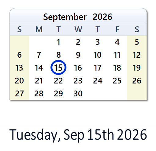 September 15 Events Sep 15, 2026: Holidays, Top Events, Sports & Countdown - USA