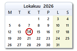 Tämän päivän päivämäärä
