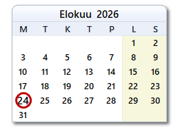 Tämän päivän päivämäärä