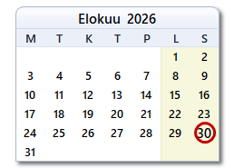Tämän päivän päivämäärä