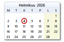 Tämän päivän päivämäärä