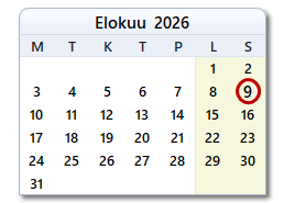 Tämän päivän päivämäärä