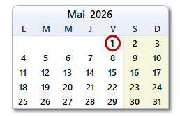 La date d'aujourd'hui