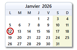 La date d'aujourd'hui