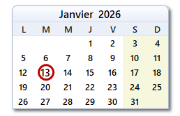 La date d'aujourd'hui