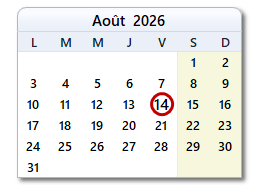 La date d'aujourd'hui