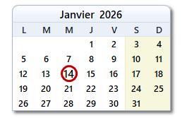 La date d'aujourd'hui